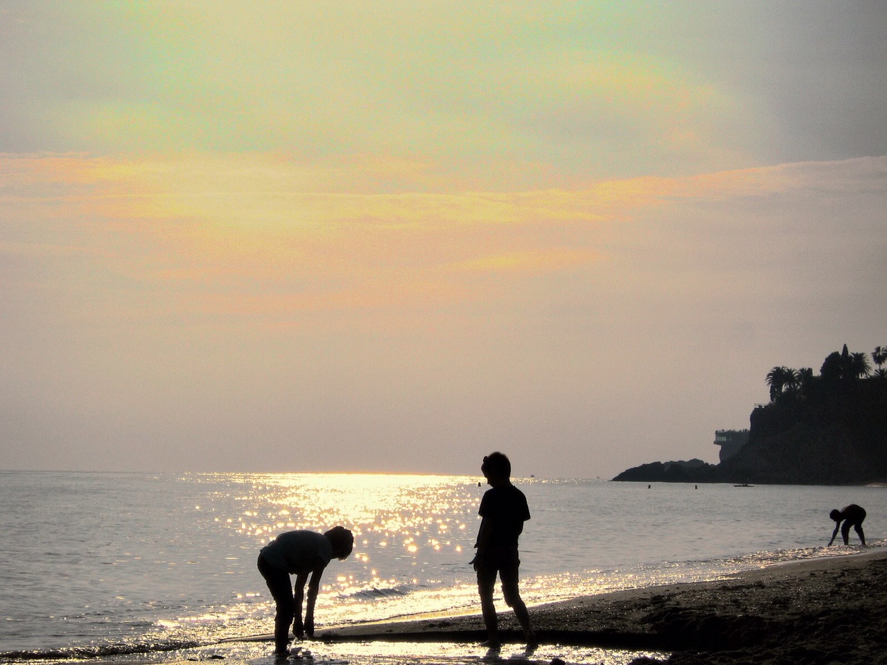 Carabeillo Beach at sunset